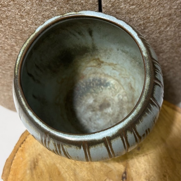 Vintage “Frankoma” T7 Tiki Coconut Mug-Turquoise/Blue/Brown color-Ceramic - Picture 6 of 7